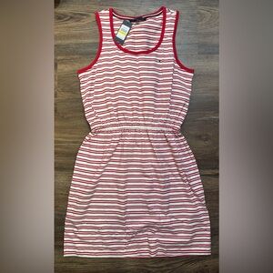 Tommy Hilfiger Red and White Striped Dress